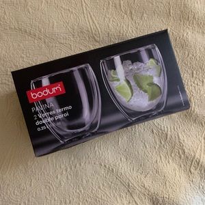 Bodum insulated glasses NIB